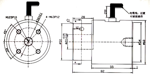 張力傳感器平面圖 張力傳感器平面圖